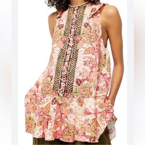 SUMMER IN TULUM TUNIC IN PINK COMBO